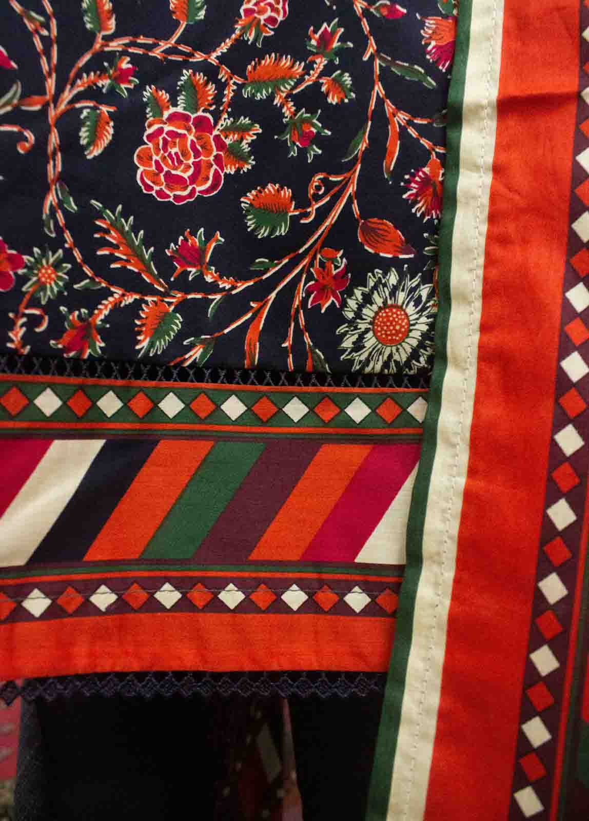 Bin Saeed Fabric - F-0615- 3 Piece Printed Stitched Suit