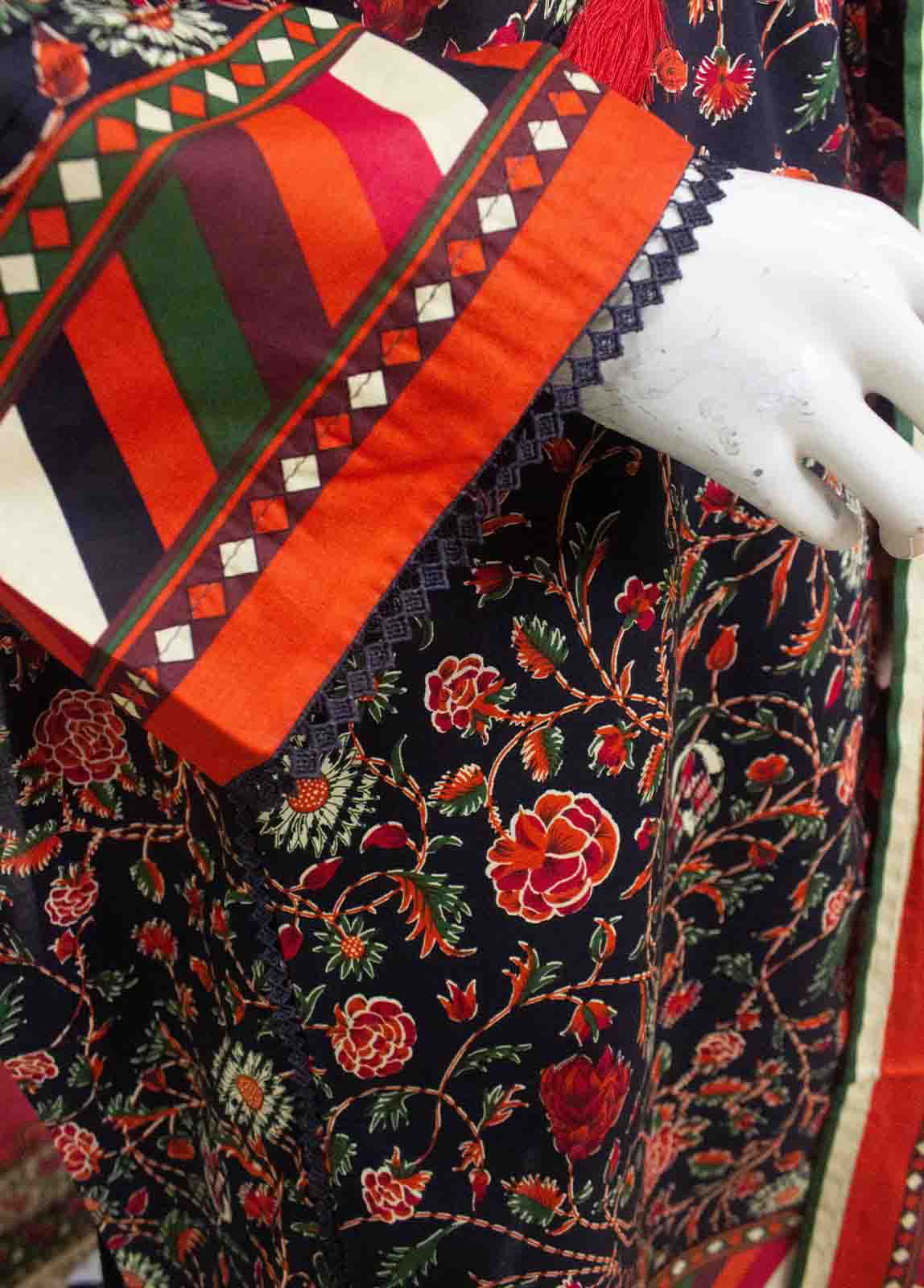 Bin Saeed Fabric - F-0615- 3 Piece Printed Stitched Suit