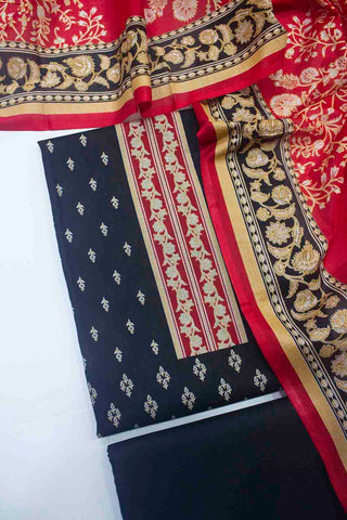 Bin Saeed Fabric - F&F-0015 B-3 Piece Lawn F&F Printed Unstitched Suit