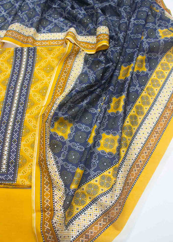 Bin Saeed Fabric - F&F-0016 A-3 Piece Lawn F&F Printed Unstitched Suit
