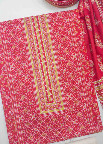 Bin Saeed Fabric - F&F-0100-E-  3 Piece UnStitched Printed Lawn