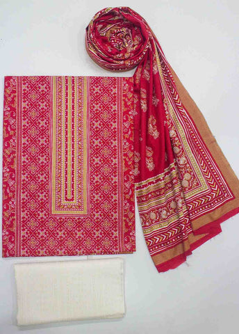 Bin Saeed Fabric - F&F-0100-E-  3 Piece UnStitched Printed Lawn