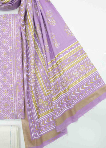 Bin Saeed Fabric - F&F-0100-G-  3 Piece UnStitched Printed Lawn