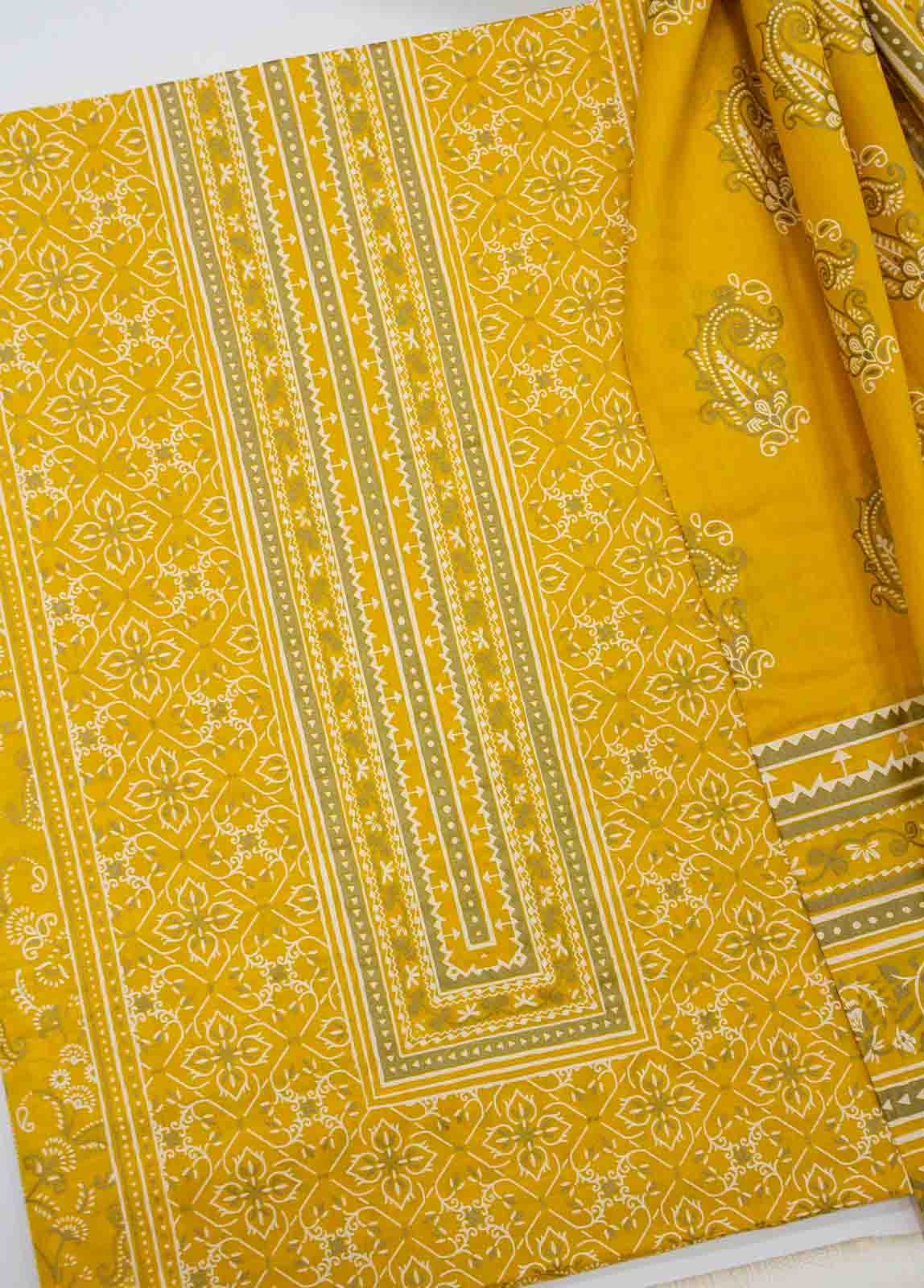 Bin Saeed Fabric - F&F-0100-H - 3 Piece UnStitched Printed Lawn