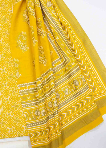 Bin Saeed Fabric - F&F-0100-H - 3 Piece UnStitched Printed Lawn