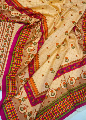 Bin Saeed Fabric - F&F-0503-  3 Piece UnStitched Printed Lawn