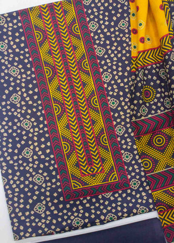 Bin Saeed Fabric - F&F-0510-B-  3 Piece UnStitched Printed Lawn