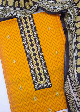 Bin Saeed Fabric - F&F-0517-  3 Piece UnStitched Printed Lawn