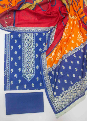 Bin Saeed Fabric - F&F-0530-  3 Piece UnStitched Printed Lawn