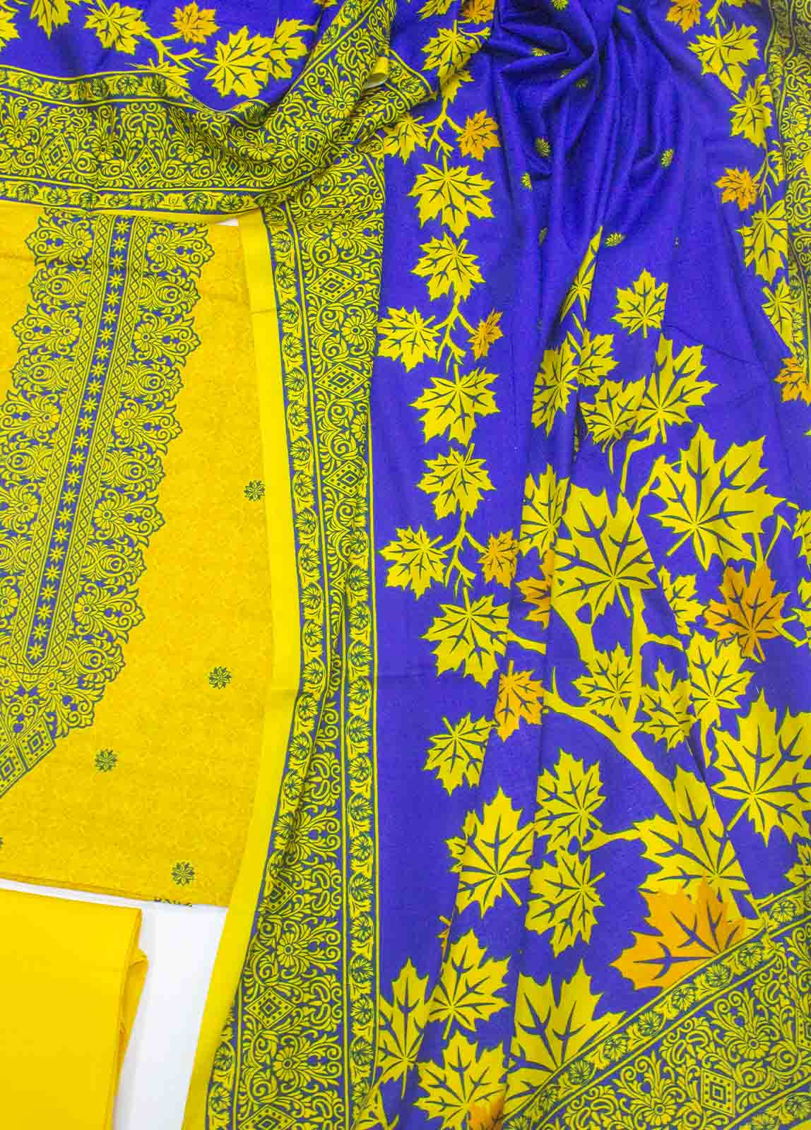 Bin Saeed Fabric - F&F-0531-B-  3 Piece UnStitched Printed Lawn