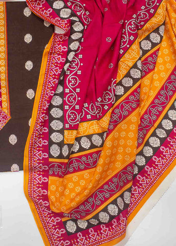 Bin Saeed Fabric - F&F-0541-  3 Piece UnStitched Printed Lawn