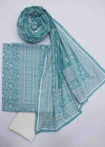 Bin Saeed Fabric - F&F-069 D-3 Lawn Fariha & Farah Printed UnStitched Suit