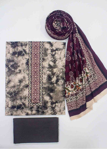 Bin Saeed Fabric - F&F-0847-  3 Piece UnStitched Printed Lawn