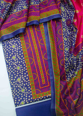 Bin Saeed Fabric - F&F-510- 3 Piece Printed Lawn Unstitched