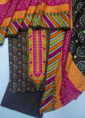 Bin Saeed Fabric - F&F-542- 3 Piece Printed Lawn Unstitched