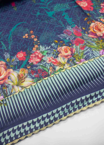 Bin Saeed Fabric - FLP-279- 3 Piece Printed Stitched Suit