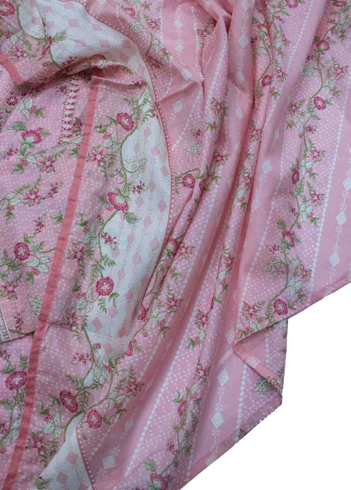 Bin Saeed Fabric - FR-0543- 3 Piece Embroidered Frock Style