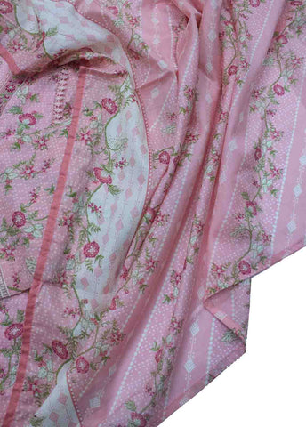 Bin Saeed Fabric - FR-0543- 3 Piece Embroidered Frock Style