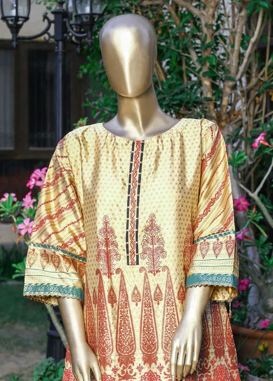 Bin Saeed Fabric - FSB-6001 B -R71  Silk Frock Style Kurta