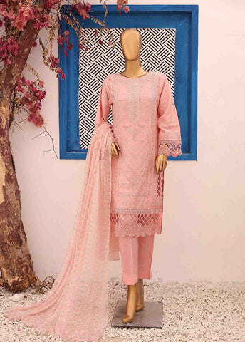Bin Saeed Fabric - FSC-001- 3 Piece Embroidered Stitched Suit