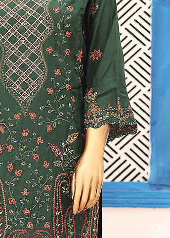FSC-005- 3 Piece Embroidered Stitched Suit