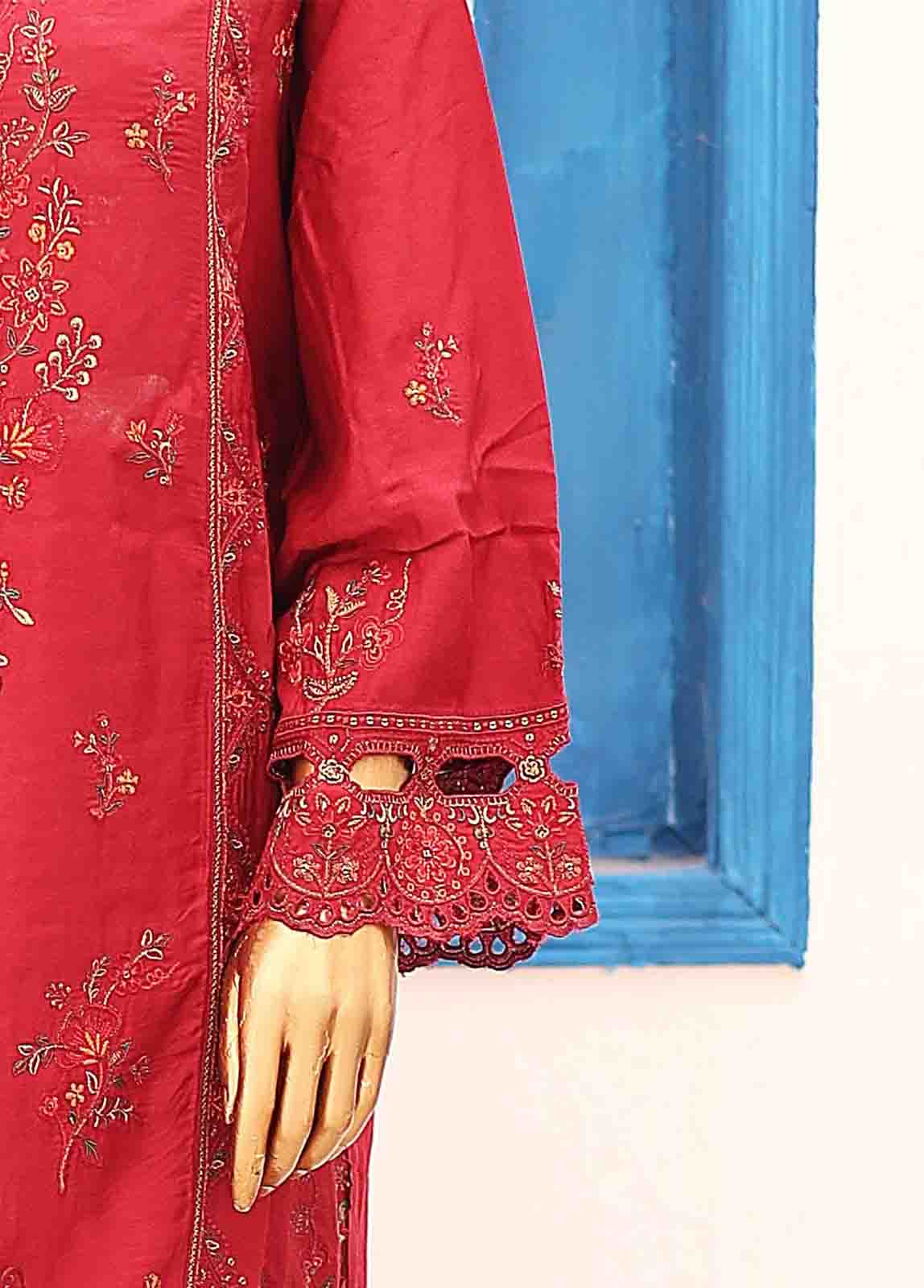 Bin Saeed Fabric - FSC-006- 3 Piece Embroidered Stitched Suit