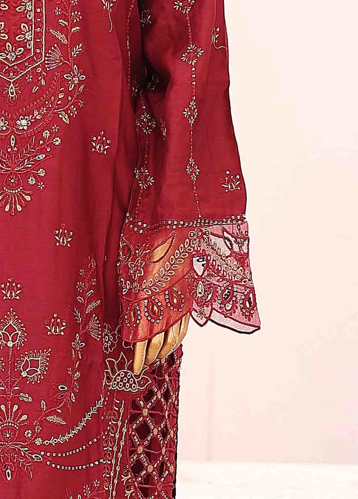Bin Saeed Fabric - FSC-009- 3 Piece Embroidered Stitched Suit