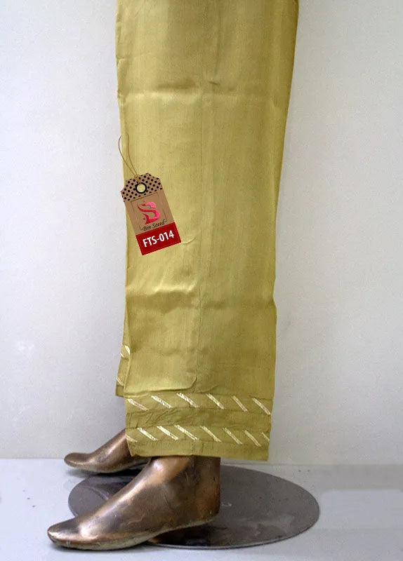 Bin Saeed Fabric - FTS-014 - Silk Plain Trouser