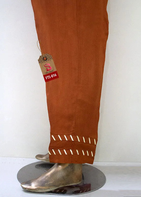 Bin Saeed Fabric - FTS-016 - Silk Plain Trouser