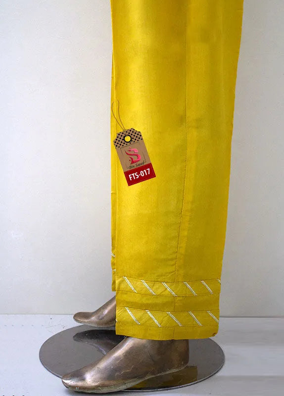 Bin Saeed Fabric - FTS-017 - Silk Plain Trouser