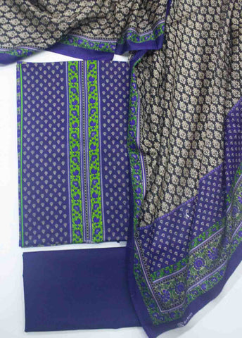 F&F-0014 C-3 Piece Lawn F&F Printed Unstitched Suit