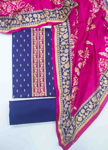 F&F-0015 A-3 Piece Lawn F&F Printed Unstitched Suit
