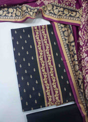 F&F-0015 C-3 Cotton Fariha & Farah Printed UnStitched Suit