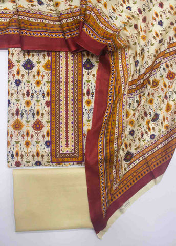 F&F-006 -3 Lawn Fariha & Farah Printed UnStitched Suit