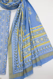 F&F-0100-B-  3 Piece UnStitched Printed Lawn