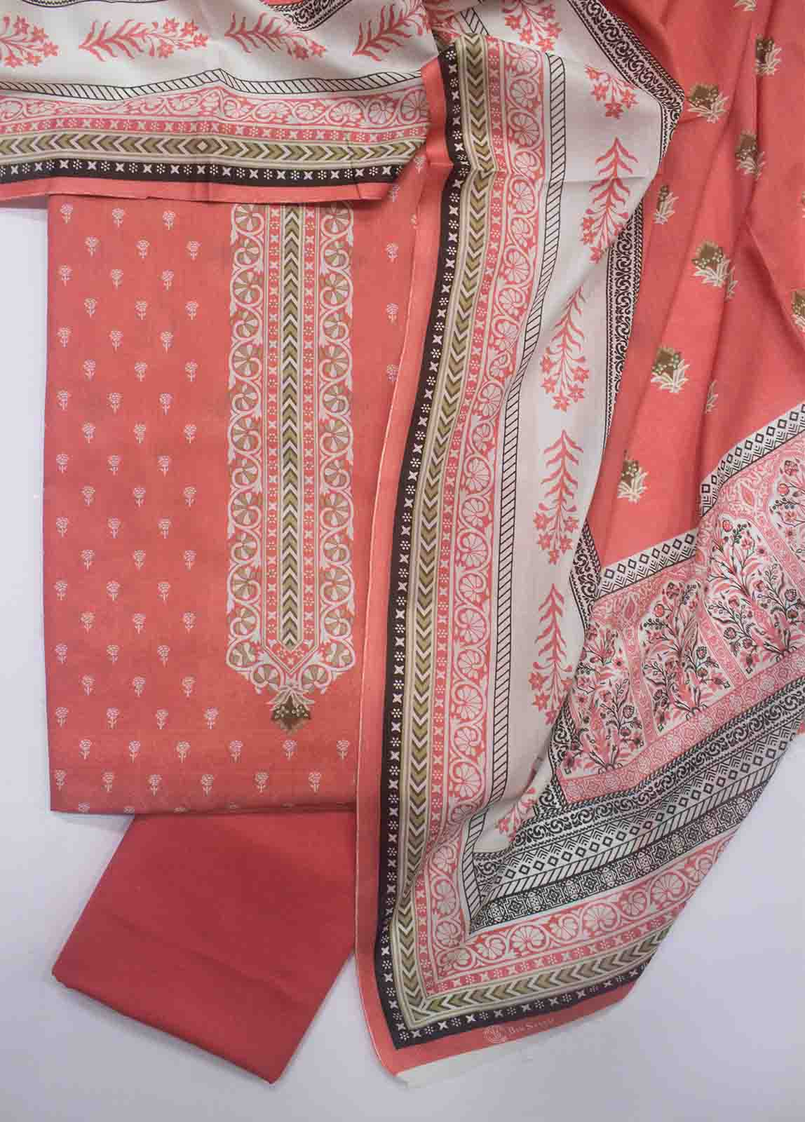 F&F-013 B-3 Lawn Fariha & Farah Printed UnStitched Suit