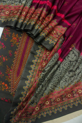 F&F-705 B- 3 Piece Printed Lawn Unstitched