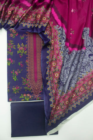 F&F-705- 3 Piece Printed Lawn Unstitched