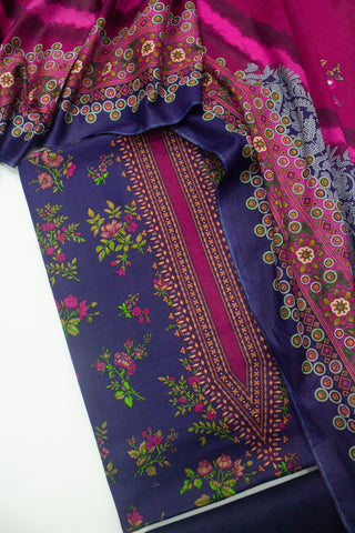 F&F-705- 3 Piece Printed Lawn Unstitched