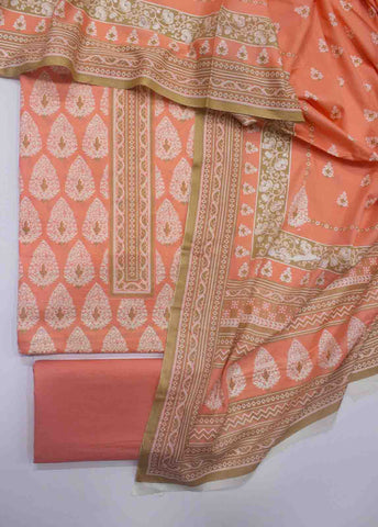 F&F-0801 D-3 Lawn Fariha & Farah Printed UnStitched Suit