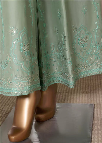 3 Piece Embroidred Stitched Mint Green Color Lawn Shirt with Embroidered Trouser & Dupatta