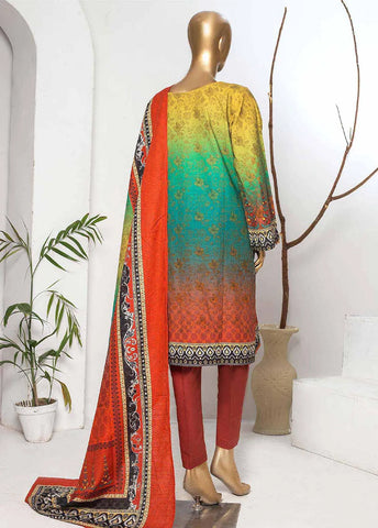 Bin Saeed Fabric - KFR-0004 - 3 Piece Printed Khaddar