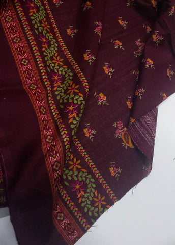 3 Piece Printed MultiColor Khaddar Unstitched Suit