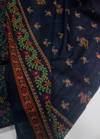 3 Piece Printed MultiColor Khaddar Unstitched Suit