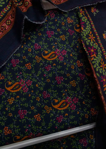 3 Piece Printed MultiColor Khaddar Unstitched Suit