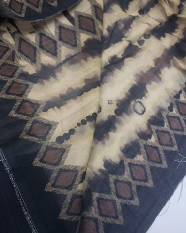 3 Piece Printed Beige & Brown Color Khaddar Unstitched Suit
