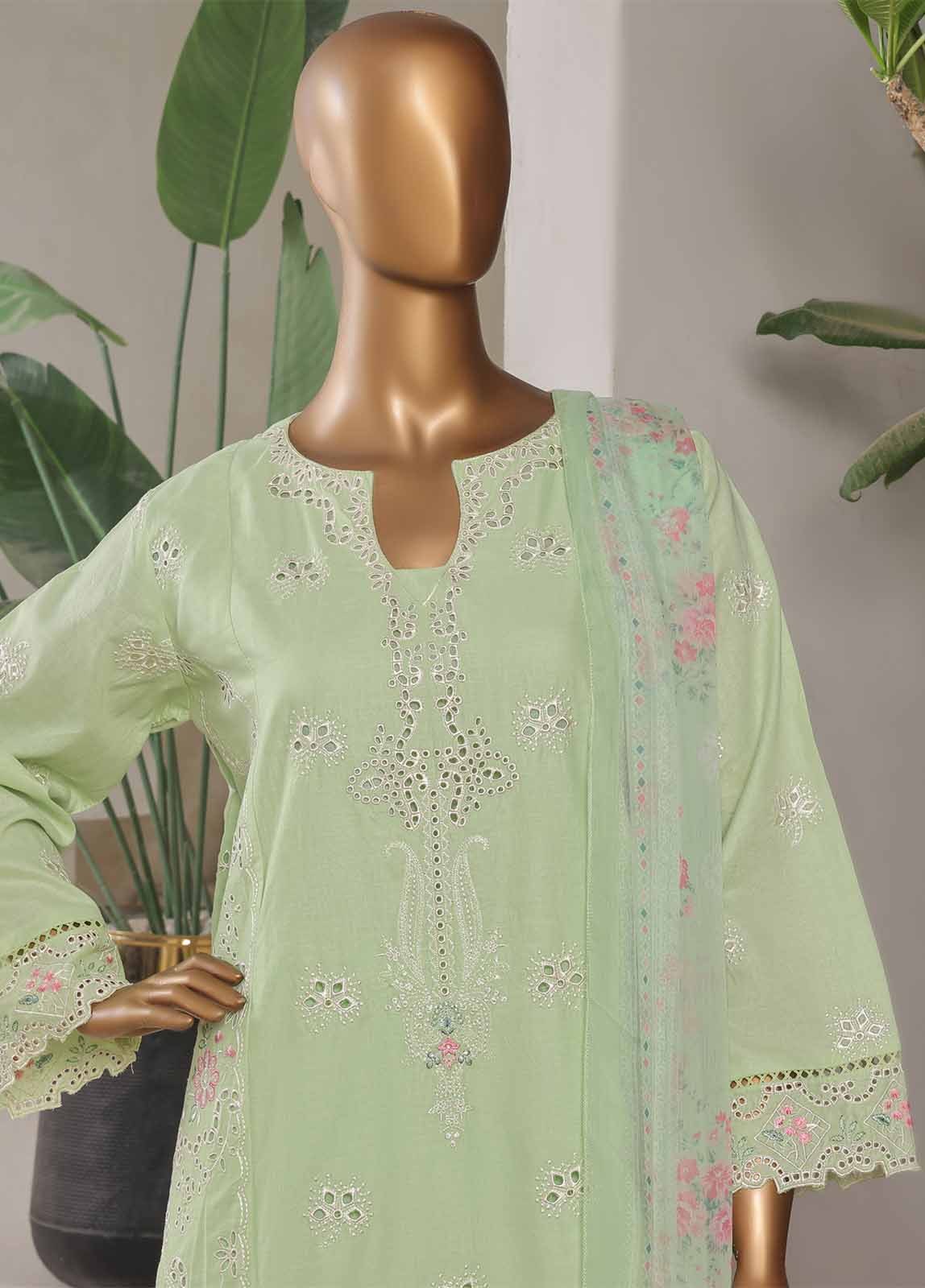LF-002-EMB R68- 3 Piece Luxury Embroidered Stitched Suit