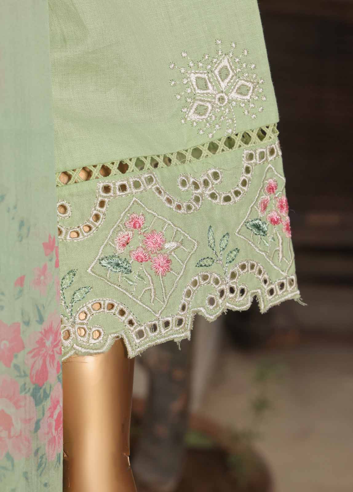 LF-002-EMB R68- 3 Piece Luxury Embroidered Stitched Suit