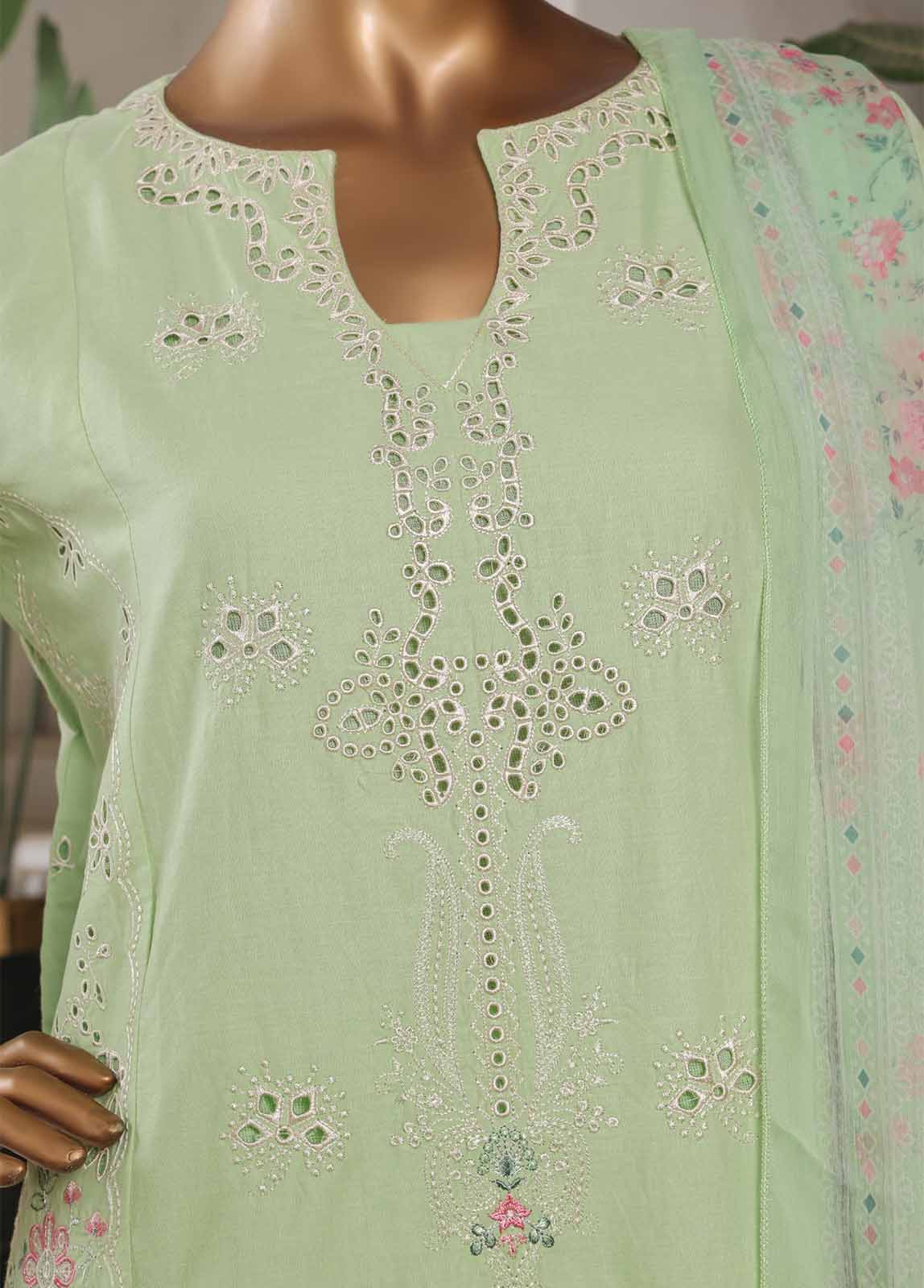 Bin Saeed Fabric - LF-002-EMB R68- 3 Piece Luxury Embroidered Stitched Suit