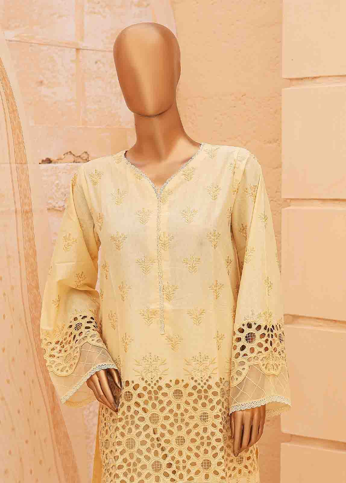 Bin Saeed Fabric - LF-0103 B-3 Piece Chikankari Stitched Suit